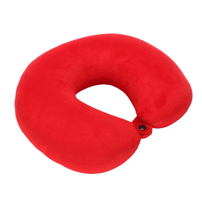 

New Hot U Shaped Travel Pillow Particles Neck Car Plane Pillows Soft Cushion Home Outdoor Textile