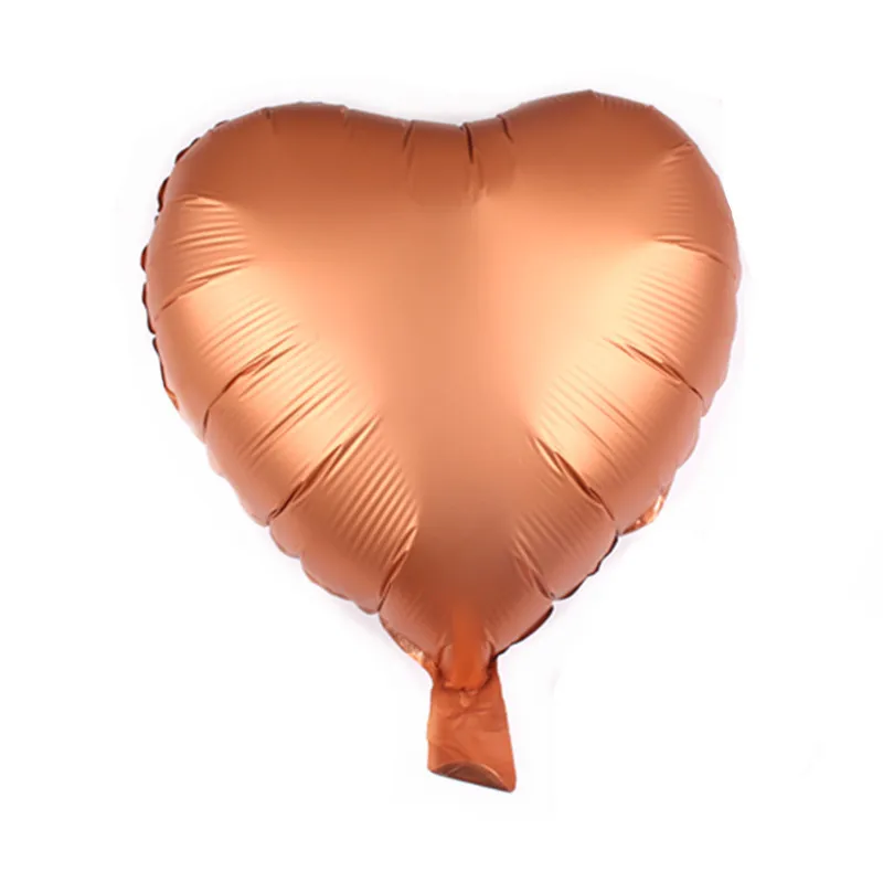 50 шт. 18 дюймов хромовое металлическое сердце звезда круглая гелиевая фольга Воздушные шары Детские 1-й день рождения поставки Свадебный декор воздушный шар - Цвет: orange