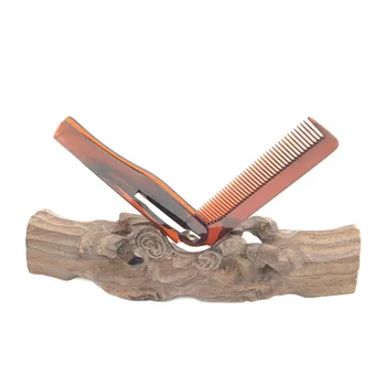 

Hair Beauty Folding Moustache & Beard Comb Hairbrush Beauty Tools for Men Women Customized Logo Available L-TH026