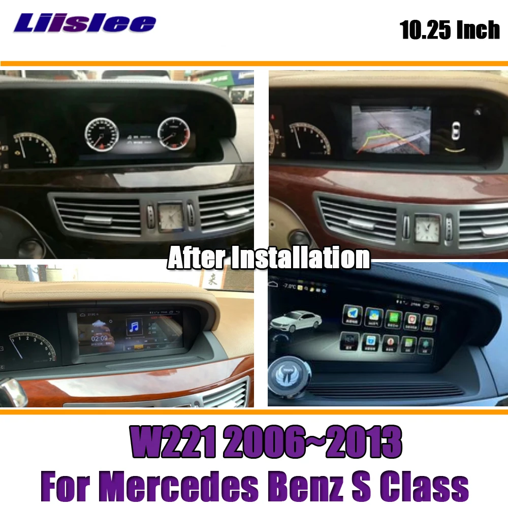 Liislee 10,25 дюймов Android 2+ 32G автомобиль для Mercedes Benz S класс W221 2006~ 2013 Стерео gps NAVI карта навигация Мультимедиа