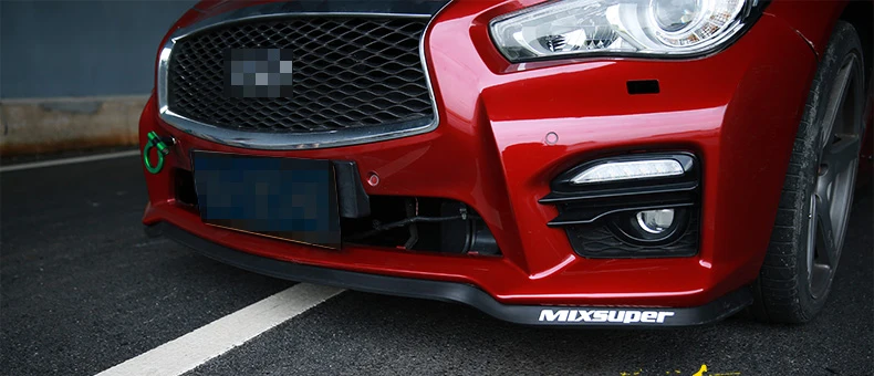 Lábios para Nissan Saia para tg Pára-choques Lábio Defletor Altima L32a D32 Teana L33 Frente Spoiler Fãs Carro Tuning - Corpo Kit Tira L31 9 saia para tg fãs carro tuning corpo kit tira