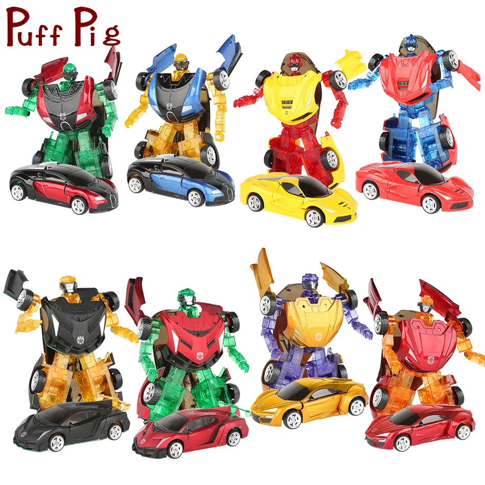 

16CM Height Alloy Transformation Robot Car Vehicle Model Kids Anime Action Figures With Original Box Children Toys For Christmas