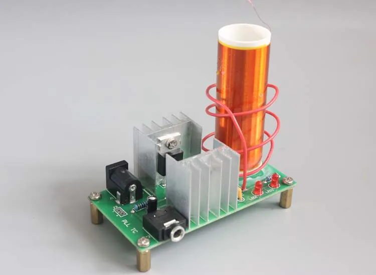 

Cuiisw Tesla Coil Set Mini Music Plasma Horn Speaker DIY Electronic Component Parts