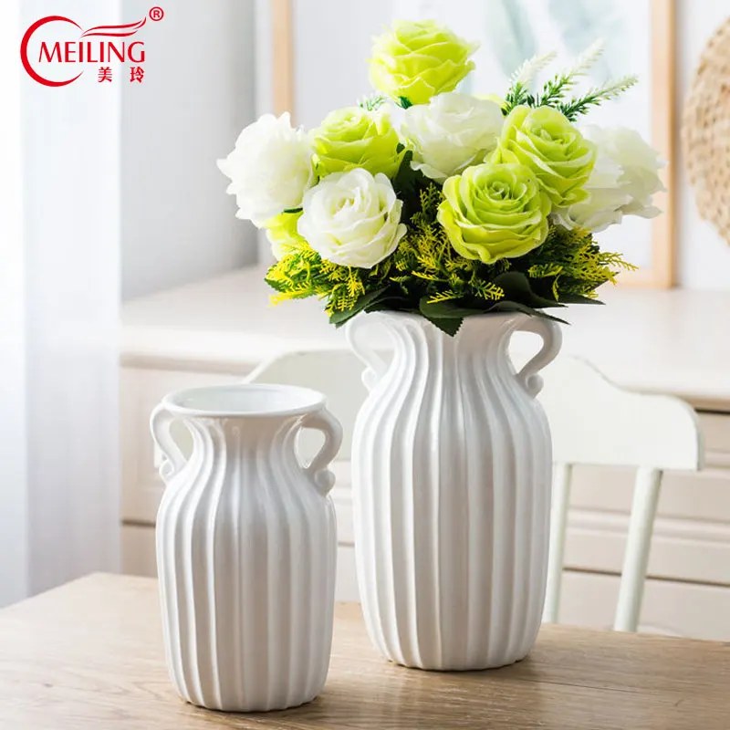 Modern Decorative White Vase For Wedding Centerpieces Home Decoration