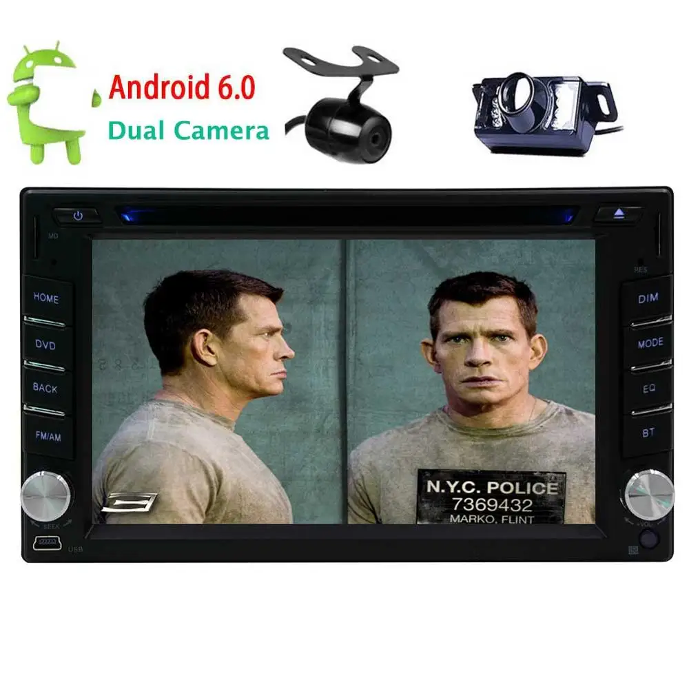 Excellent Android 6.0 Car DVD Player double two 2Din Car Stereo gps headunit multimedia player GPS Navigation FM Radio WiFi Dual Camera 2 Excellent Android 6.0 Car DVD Player double two 2Din Car Stereo gps headunit multimedia player GPS Navigation FM Radio WiFi Dual Camera 2