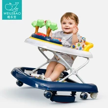 6-18 месяцев Детский баланс первые шаги автомобиль ранняя образовательная музыка регулируемая детская ходунка детская игрушка-тележка для ребенка сидя-ходунки