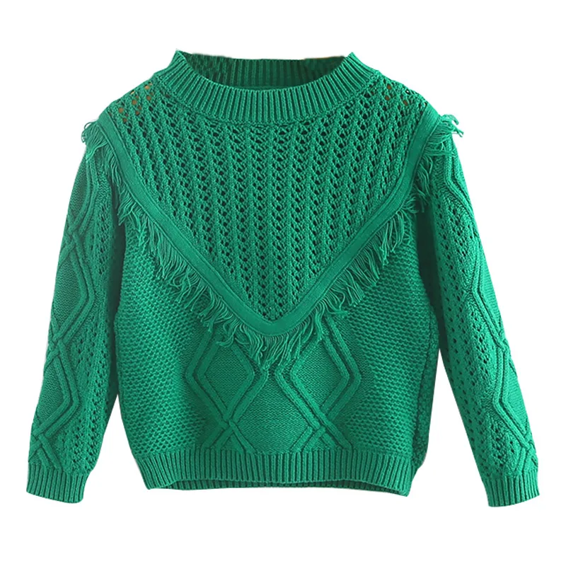 

2018 Winter Baby Sweater Girls Hollow Out Pullover Knitted Tops Children Spring Outwear Free Shipping