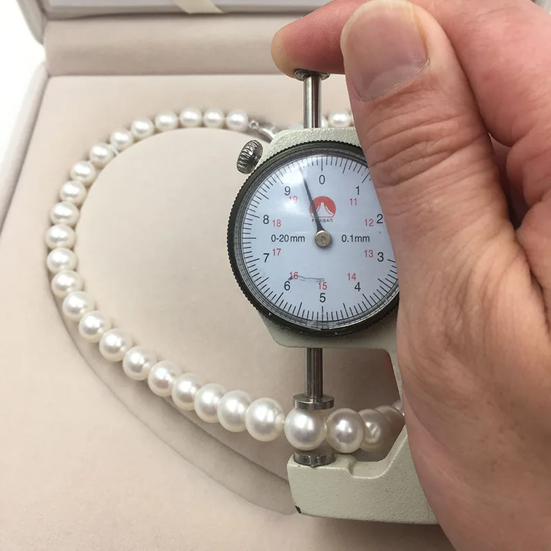 Ожерелье с пресноводными жемчужинами класса AAA 18 дюймов 46 см 7 10 мм|necklace support|pearl