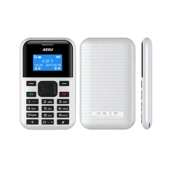 

Newest AEKU C8 Mini Low Radiation Card Phone PK AEKU E1 M5 C6 MP3 Player Non-Slip Design For Students Multi Language