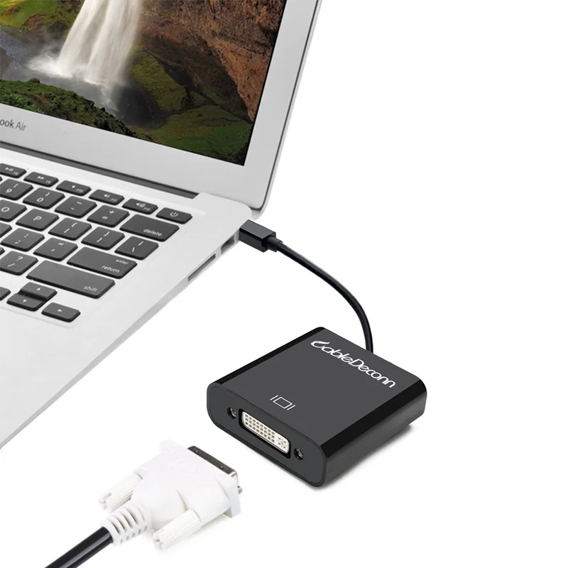 Thunderbolt Mini DisplayPort-DVI Single Link цифровой преобразователь для Apple Mac Macbook 0,2 м - Цвет: Black