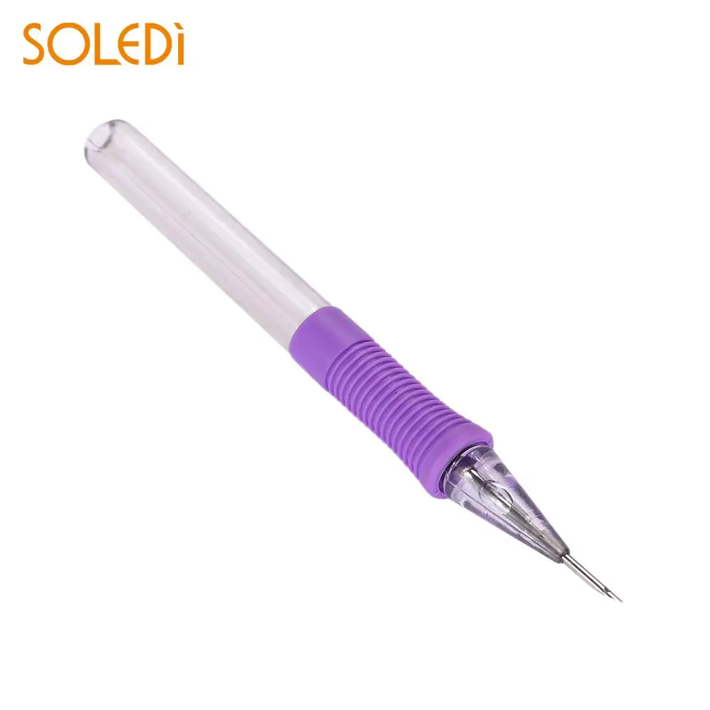 

Plastic Durable Convenient Punch Needle Embroidery Tool Magic Embroidery Pen Picture Stitching