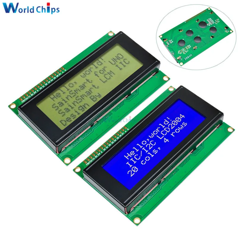 Умная электроника ЖК модуль монитор 2004 20*4 20X4 3 V/5V символ синий/желтый и зеленый