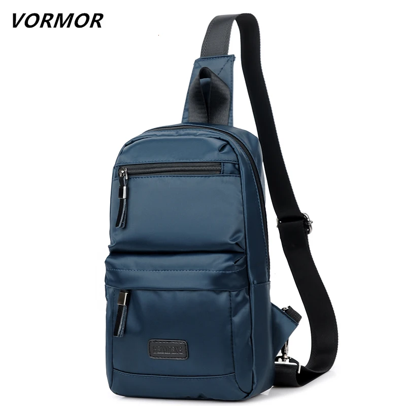 

VORMOR Crossbody Bags for Men Messenger Chest Bag Pack Casual Bag Waterproof Nylon Single Shoulder Strap Pack 2019 New Fashion