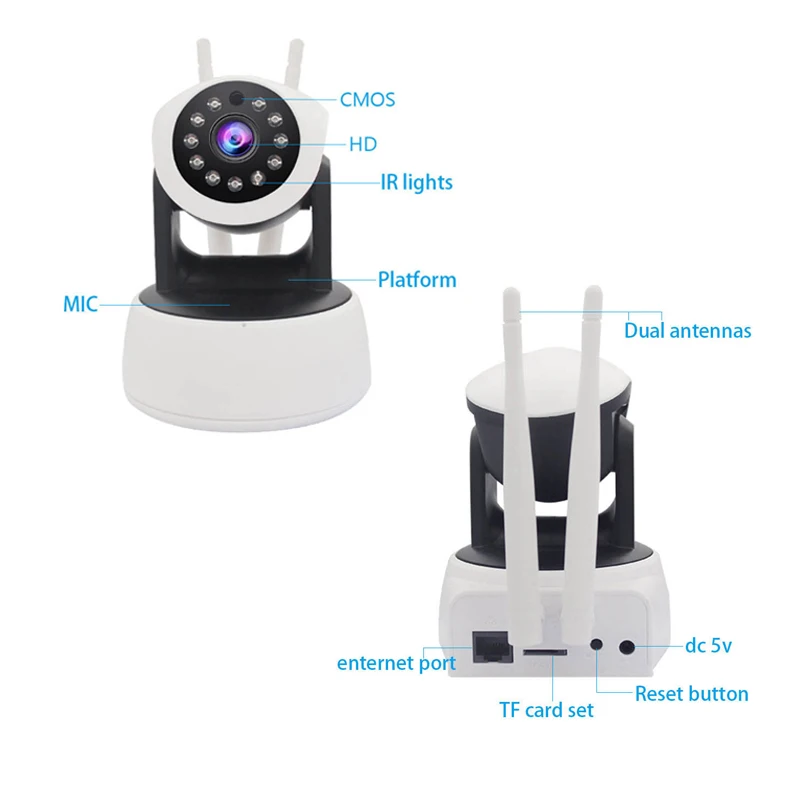 New Mini WiFi Surveillance IP Camera HD 720P Wireless Home Security wi-fi PTZ CCTV Camera Alarm APP Control Baby Monitor Ipcam New Mini WiFi Surveillance IP Camera HD 720P Wireless Home Security wi-fi PTZ CCTV Camera Alarm APP Control Baby Monitor Ipcam
