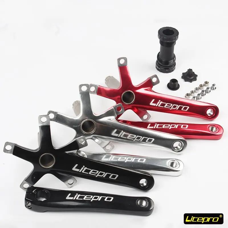 LitePro Mountain Road Bike Crankset crank arm 170mm BCD 130mm+BB Bottom Bracket