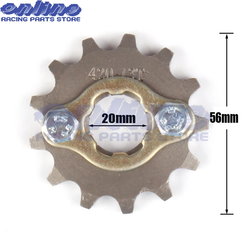 Новинка 420 От 10 до 19 лет 14 зуб передняя Звездочка двигателя 20 мм ID для 50cc 110cc 125cc 140cc 150cc 160cc Pit Moto Dirt ATV запчасти