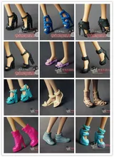 for barbie shoes doll accessories and high-heeled sandals waterproof boots muffin stage 20 pairs of shoes, a bag for sale