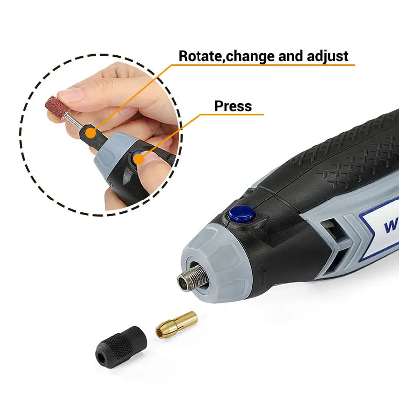 WORKPRO 220V Mini Drill Electric Rotary Tool With Grinding Power Tool Accessories Multifunction Min