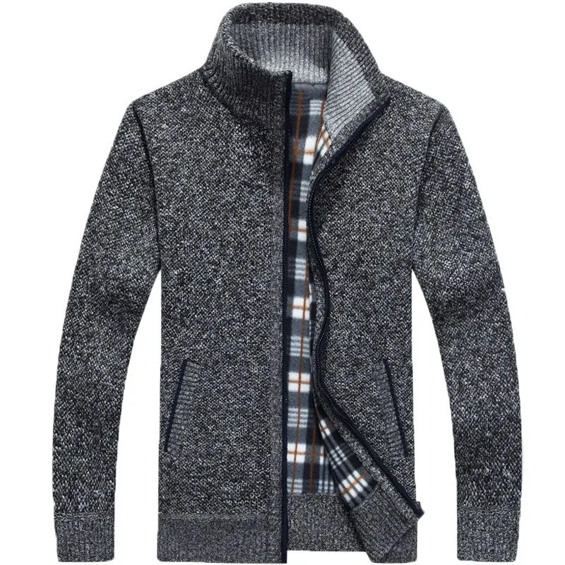 Men's Clothing Coat Winter Mens Cardigan Zipper Sweater