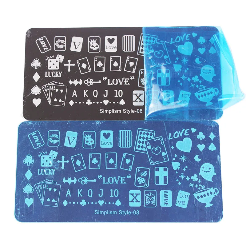 New-Arrival-Stamping-Nail-Art-Image-Template-Series-Simplism-Style-16pcs-Mix-Designs-DIY-Nail