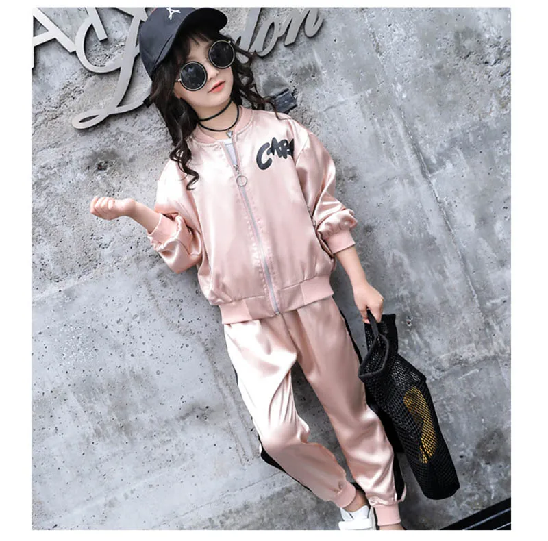Autumn sports suit for girls Clothes Long Sleeve Kids Outfits Clothing Girl jacket + pants Set 2 PCS clothing for girls  (9)