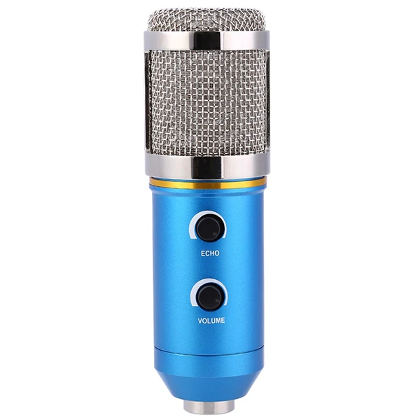 MK-F200FL профессиональный микрофон проводной Запись USB конденсаторный Микрофоны с Штатив для компьютера караоке Mikrofon микрофон - Цвет: Синий