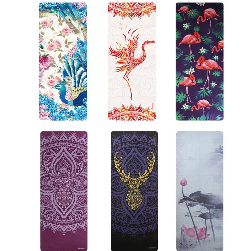 Natural Rubber Suede YOGA MAT Heathyoga PRO Yoga Mat with