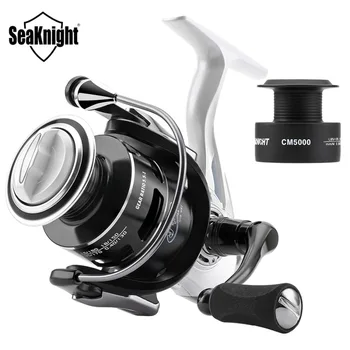 

SeaKnight 5.5:1 CM II Fishing Reel 2000 3000 4000 5000 Spinning Fishing Carbon Fiber Drag System 7-13KG MAX Power 2 Spool