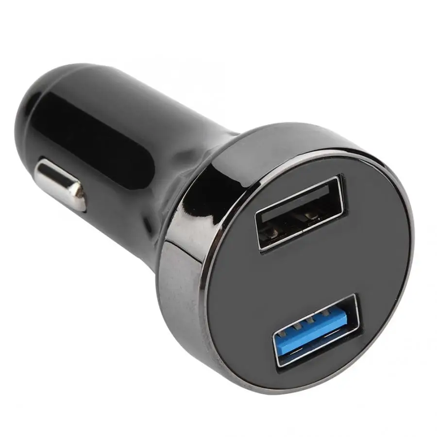 Зажигалка адаптер двойной USB интерфейс Автомобильное зарядное устройство адаптер Многофункциональный ЖК-дисплей прикуриватель автомобильное зарядное устройство