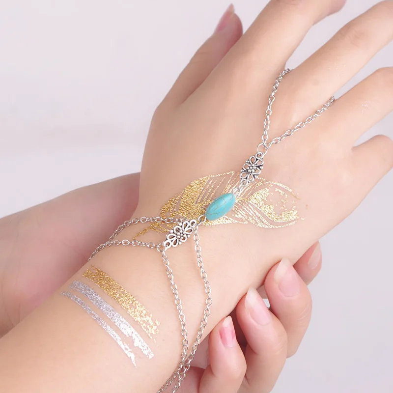 DoreenBeads 2017 новый ручной раб на цепи браслеты для женщин тусклый серебристый цвет