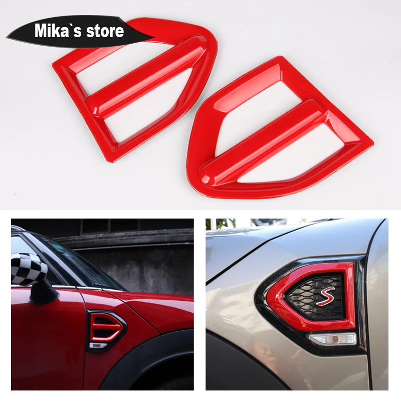 

1 pair Auto Outdoor Side Wing Fender Cover Sticker Section Scuttles Sticker For mini cooper F60 Car-styling Accessories