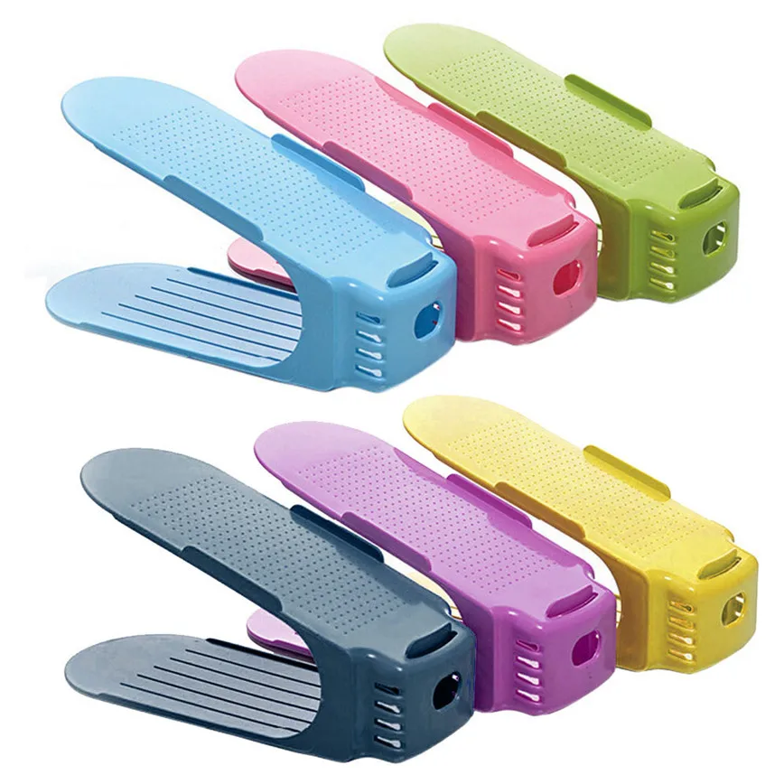 

E5 Display Rack Shoes Organizer Space-Saving Plastic Storage Rack jun27