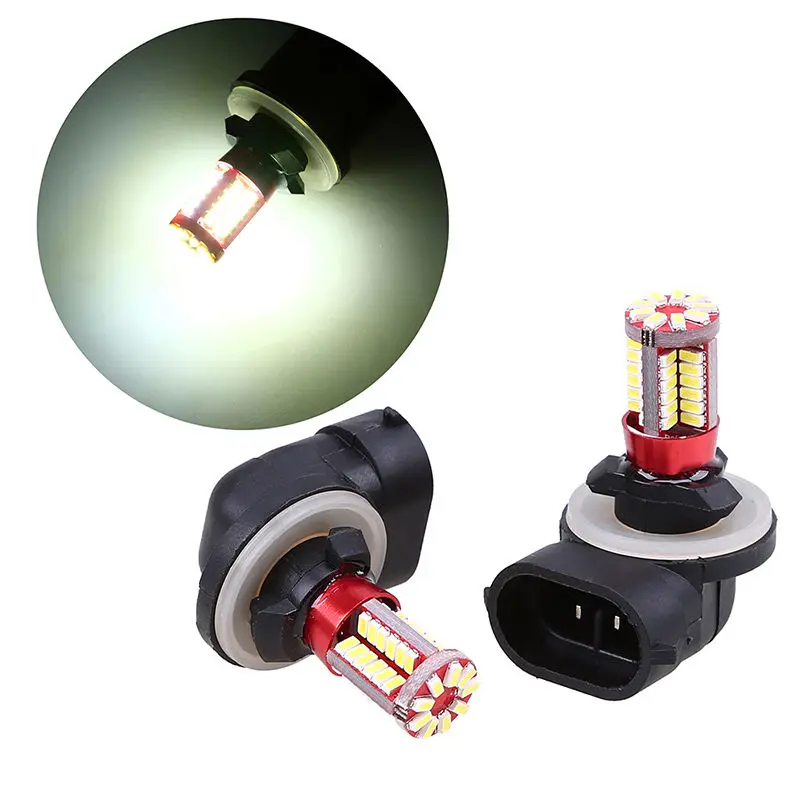 

2pcs H27 881 H27W/2 862 886 894 896 898 57 smd 3014 led car Front Fog Lamp Daytime Running Lights Bulb 12V-24V