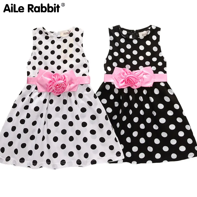 childrens pink polka dot dresses