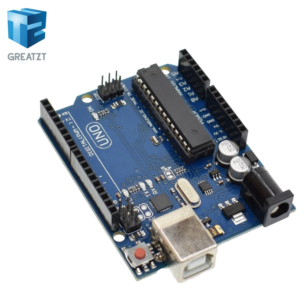 

GREATZT 1set uno r3 MEGA328P ATMEGA16U2(with logo) for Arduino Compatible without USB Cable