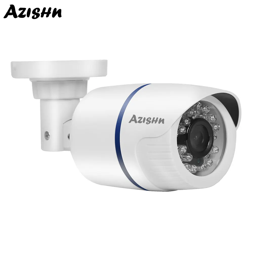 AZISHN безопасности POE IP камера 1080P 2.0MP CCTV видеонаблюдения ИК ночного видения