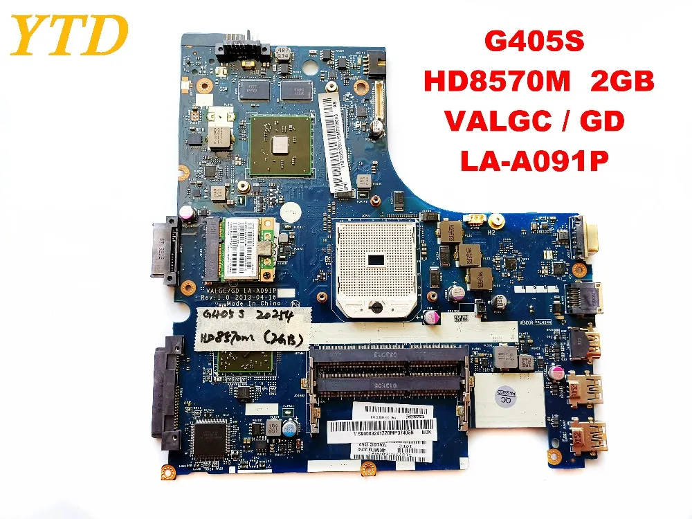 Оригинальная материнская плата для ноутбука LENOVO G405S HD8570M 2GB VALGC GD LA-A091P протестирована