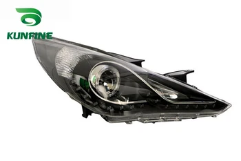 

Pair Of Car Headlight Assembly For HYUNDAI SONATA 2011 Tuning Headlight Lamp Parts Daytime Running Light Bi Xenon project lens