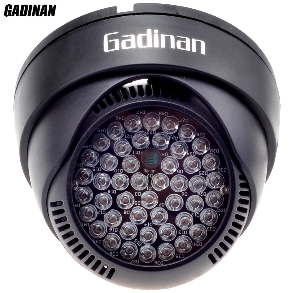 GADINAN 12 В в светодио дный 48 Светодиодный прожектор ИК инфракрасный ночное светодио дный видение помочь лампа ABS пластик корпус для камеры видеонаблюдения - изображение
