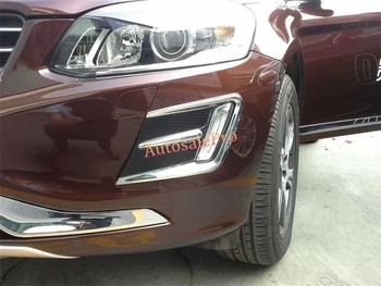 

Chrome Front Bottom Grille Grill Lower Bumper Cover Trim 2pcs for VOLVO XC60 2014 2015