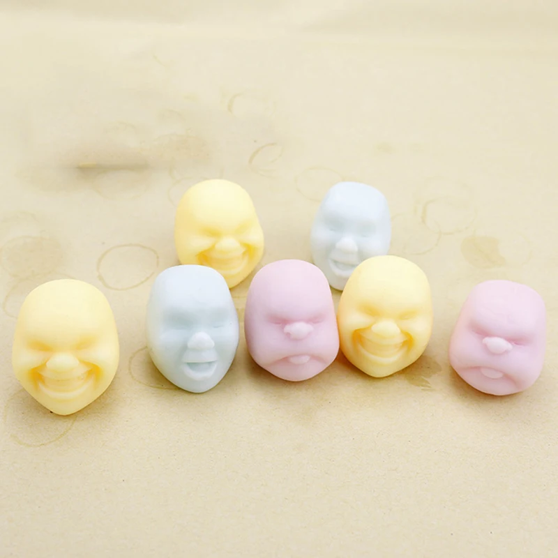 Squishy Antistress font b Toy b font Human Face Emotion Vent Ball Resin Relax Doll Adult