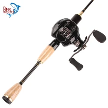 RoseWood рыболовная удочка комбинированная карбоновая катушка 6,3: 1 высокоскоростной ультра светильник 1,8 м 2 наконечника ультра светильник катушка baitcasing