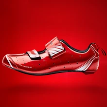 Santic/Мужская обувь для триатлона, велосипедная обувь для шоссейного велосипеда, дышащая обувь для велоспорта, гоночного велосипеда, командная углеродная подошва, нано-зеркальная верхняя часть