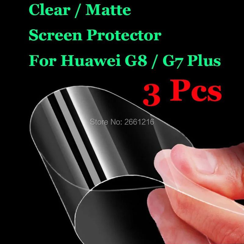 3 шт./лот для Huawei Ascend G8 / G7 Plus GX8 5 дюйма HD Прозрачная/Антибликовая матовая защитная