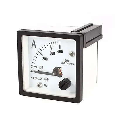 

Lab AC 0-400A Square Current Testing Panel Ampere Meter Ammeter 48mm x 48mm