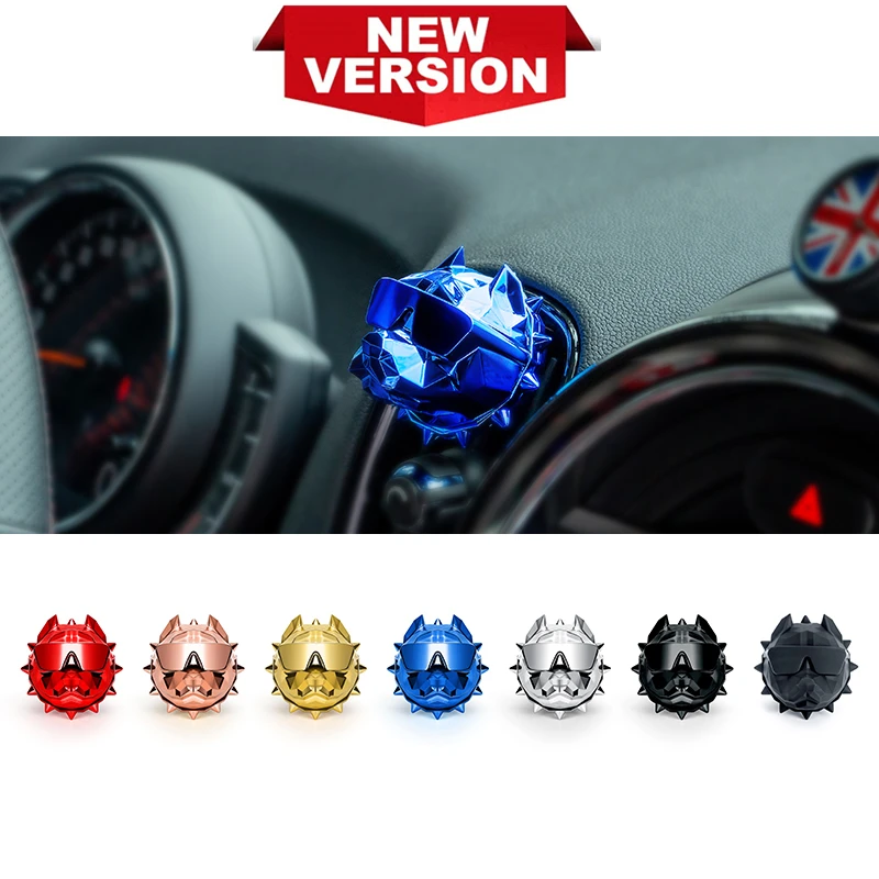 

2019 New Version Bulldog Car Perfume Fragrance bulldog air freshener Auto outlet Vent Solid Scent Diffuser DIY Interior Decor