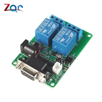 

DC 5V 12V 2 Channel RS232 Serial Port Control Relay Switch Board SCM Interface PC Relays DB9