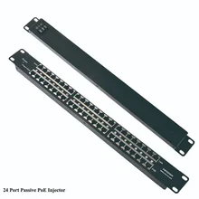 24 порт пассивный инжектор наборная панель POE, питание 24 шт 100 Мбит/с устройства от одного источника для MikroTik IP камеры, voip-телефоны