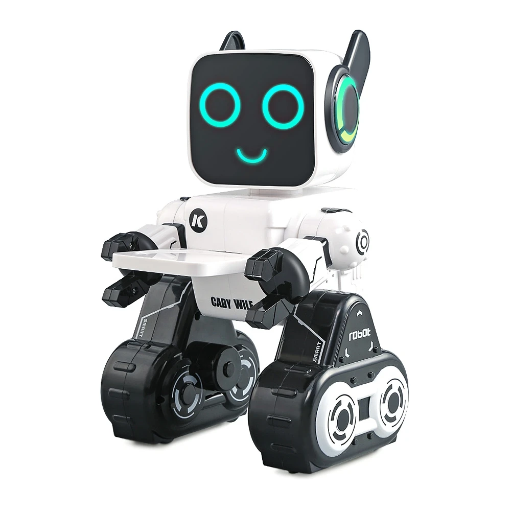 

R4 Multifunctional Voice-activated Intelligent RC Robot Touch Mode Voice Recording Remote Control Robot Toy WJ-08