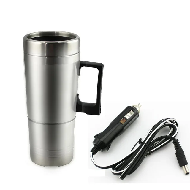 Electric Car Thermal Cup 12V Travel Water Botter Heater Stainless Steel